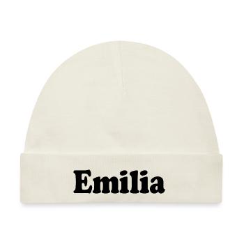 Emilia - Baby Premium Organic Mütze - Naturweiß - Vorne