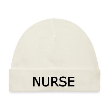 Nurse - Baby Premium Organic Mütze - Naturweiß - Vorne