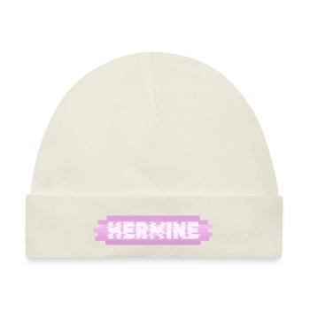 Hermine als Frauenname - Baby Premium Organic Mütze - Naturweiß - Vorne