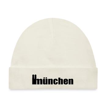 Servus - Gruß aus München - Frauenkirche - Baby Premium Organic Mütze - Naturweiß - Vorne