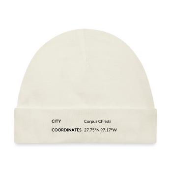 Corpus Christi Texas USA Koordinaten - Baby Premium Organic Mütze - Naturweiß - Vorne
