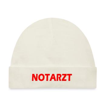 Notarzt - Baby Premium Organic Mütze - Naturweiß - Vorne