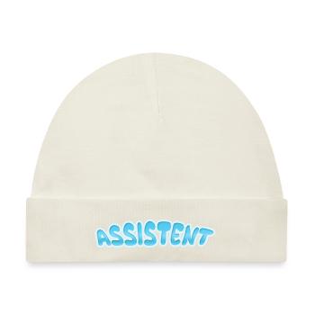 Geschenk für Assistent - Baby Premium Organic Mütze - Naturweiß - Vorne