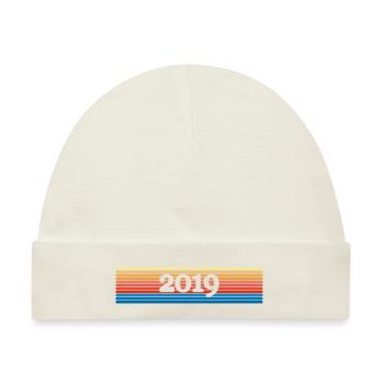 2019 2019 - Baby Premium Organic Mütze - Naturweiß - Vorne