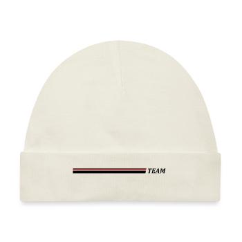 Team Strich - Baby Premium Organic Mütze - Naturweiß - Vorne
