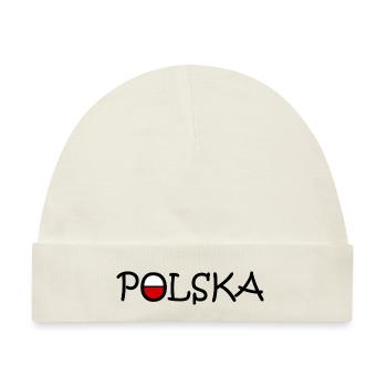 Polska - Polen - Baby Premium Organic Mütze - Naturweiß - Vorne