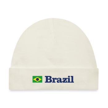 Brazil - Baby Premium Organic Mütze - Naturweiß - Vorne