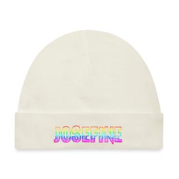 josefine rs regenbogen - Baby Premium Organic Mütze - Naturweiß - Vorne