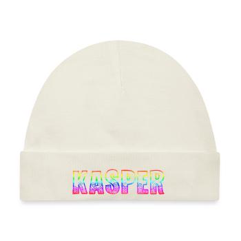 kasper rs regenbogen - Baby Premium Organic Mütze - Naturweiß - Vorne