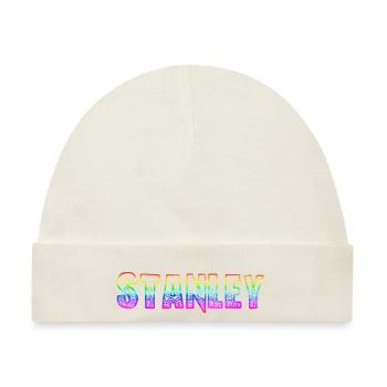 stanley rs regenbogen - Baby Premium Organic Mütze - Naturweiß - Vorne