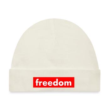 freiheit - Baby Premium Organic Mütze - Naturweiß - Vorne