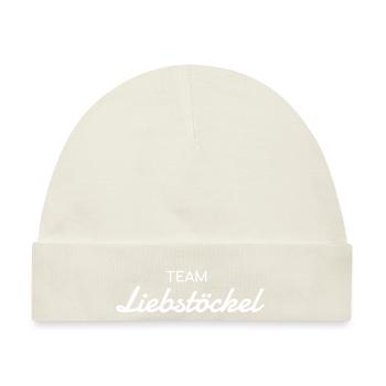 Team Liebstöckel - Kräuter Liebhaber - Baby Premium Organic Mütze - Naturweiß - Vorne