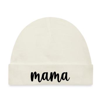 Mama beste Mama - Baby Premium Organic Mütze - Naturweiß - Vorne