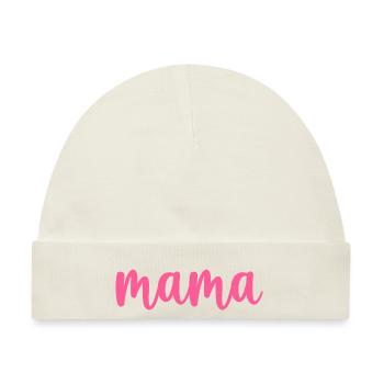 Mama beste Mama - Baby Premium Organic Mütze - Naturweiß - Vorne