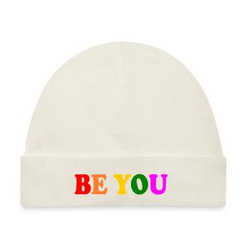 Be you - Baby Premium Organic Mütze - Naturweiß - Vorne