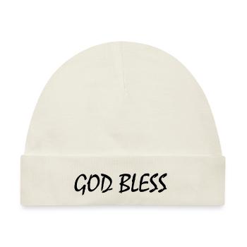 God bless - Baby Premium Organic Mütze - Naturweiß - Vorne