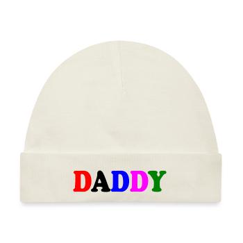 Daddy - Baby Premium Organic Mütze - Naturweiß - Vorne
