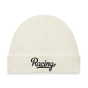 racing - Baby Premium Organic Mütze - Naturweiß - Vorne