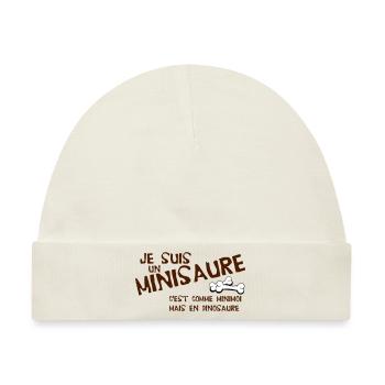 Je suis un minisaure - Baby Premium Organic Mütze - Naturweiß - Vorne
