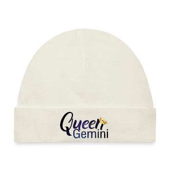 Sternzeichen Zwilling / Zodiac Gemini - Baby Premium Organic Mütze - Naturweiß - Vorne