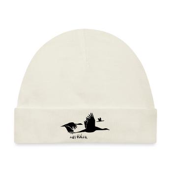 Vogelschwarm - Baby Premium Organic Mütze - Naturweiß - Vorne
