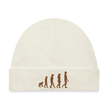 neandertaler hoehlenmensch caveman steinzeit2 - Baby Premium Organic Mütze - Naturweiß - Vorne