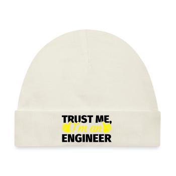 Trust Me I'm an Engineer - Baby Premium Organic Mütze - Naturweiß - Vorne