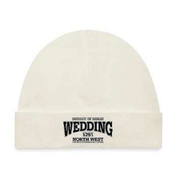 Wedding black print - Baby Premium Organic Mütze - Naturweiß - Vorne