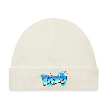 Graffiti im Enzo-Stil - Baby Premium Organic Mütze - Naturweiß - Vorne