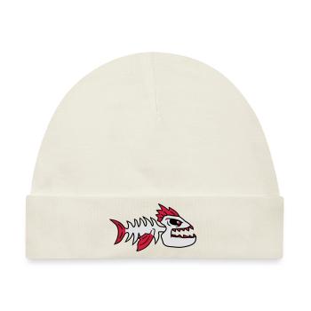 Fish Bone Punk Monster - Baby Premium Organic Mütze - Naturweiß - Vorne