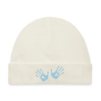 Hands - Hände - Baby Premium Organic Mütze - Naturweiß - Vorne