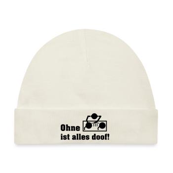 ohne dj - Baby Premium Organic Mütze - Naturweiß - Vorne