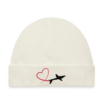 Kunstflug aerobatic Fox Geschenk - Baby Premium Organic Mütze - Naturweiß - Vorne