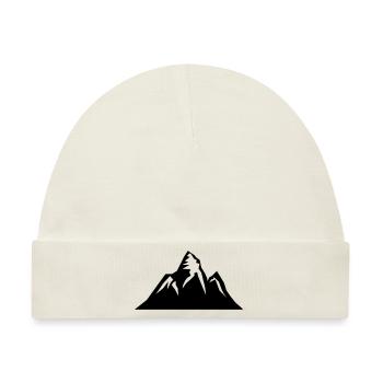 mountain - Baby Premium Organic Mütze - Naturweiß - Vorne