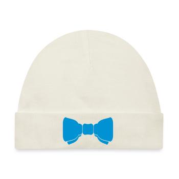 Fliege / bow tie (C, 1c) - Baby Premium Organic Mütze - Naturweiß - Vorne
