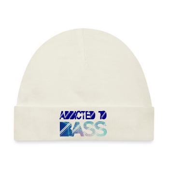 Addicted to bass - Baby Premium Organic Mütze - Naturweiß - Vorne