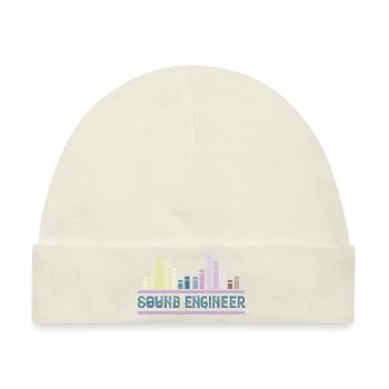 tontechniker - sound engineer - Baby Premium Organic Mütze - Naturweiß - Vorne