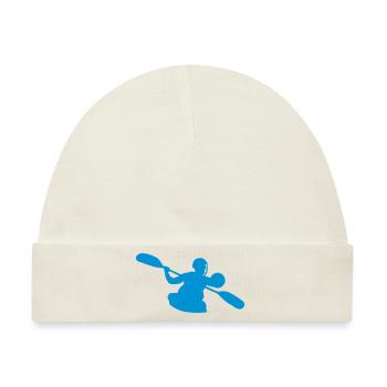 Sport Logo Polo Kajak Polo - Baby Premium Organic Mütze - Naturweiß - Vorne