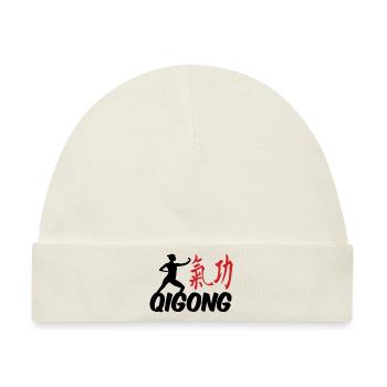 Qigong Yoga Qi Gong Meditation - Baby Premium Organic Mütze - Naturweiß - Vorne