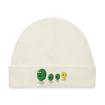 Melonen - Baby Premium Organic Mütze - Naturweiß - Vorne