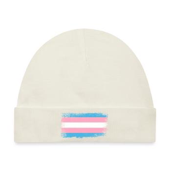 Transgender Flagge - Baby Premium Organic Mütze - Naturweiß - Vorne
