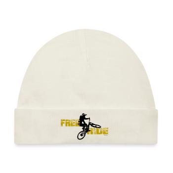 Free Ride MTB - Baby Premium Organic Mütze - Naturweiß - Vorne