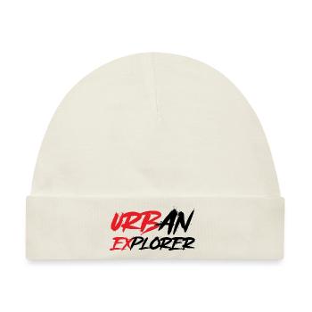 Urbaner Explorer - Urbex - Baby Premium Organic Mütze - Naturweiß - Vorne