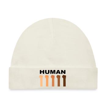 Human - Baby Premium Organic Mütze - Naturweiß - Vorne