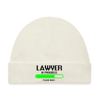 Lawyer in progress Justiz Anwalt Beruf Geschenk - Baby Premium Organic Mütze - Naturweiß - Vorne