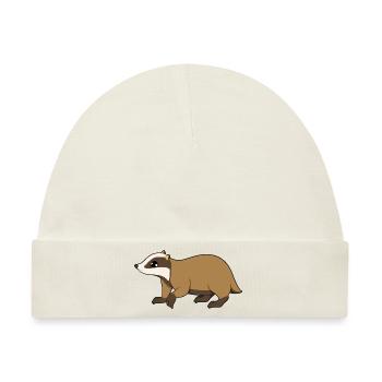 Dachs - Baby Premium Organic Mütze - Naturweiß - Vorne