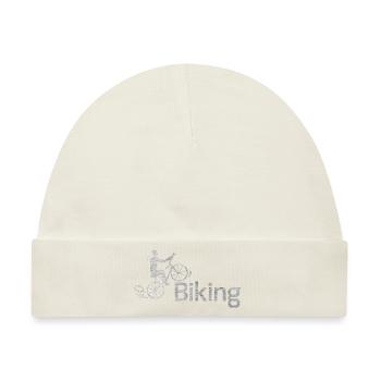 Biking - Baby Premium Organic Mütze - Naturweiß - Vorne