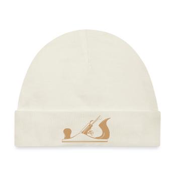 Schreiner Werkzeug Hobel Design - Baby Premium Organic Mütze - Naturweiß - Vorne