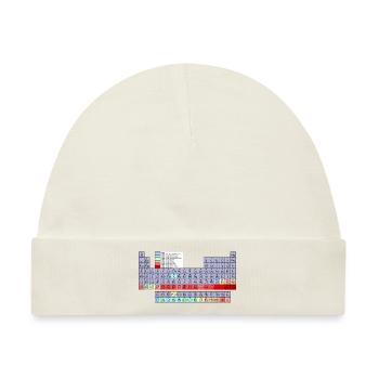 Periodensystem Chemie - Baby Premium Organic Mütze - Naturweiß - Vorne