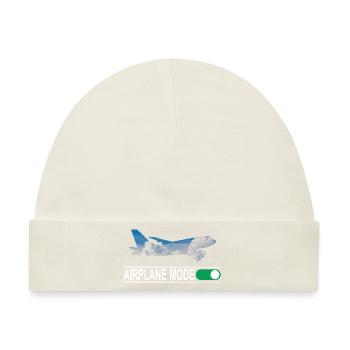 Airplane Mode - Baby Premium Organic Mütze - Naturweiß - Vorne